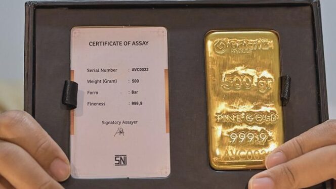 
					Harga Emas Antam dalam Sepekan Naik Rp 69 Ribu