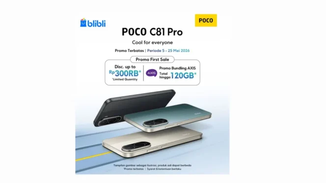 
					Ponsel POCO C81 Pro Hadir di Indonesia dengan Layar Lebar dan Baterai Jumbo