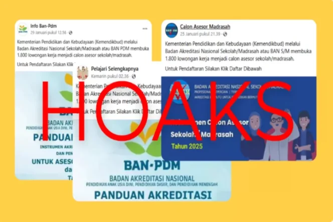 
					BAN-PDM MENEGASKAN: Waspada Hoaks Rekrutmen Asesor 2025, Jangan Sampai Terjebak Penipuan!
