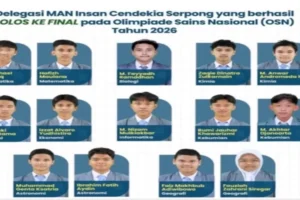 MAN IC Serpong: 14 Siswa Lolos Final OSN 2026, Terbanyak Nasional