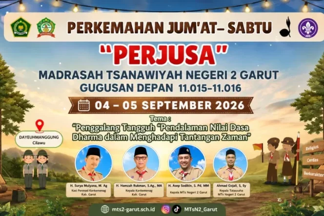 
					Bukan Sekadar Kemah Biasa, PerJusa MTsN 2 Garut Cetak 370 ‘Penggalang Tangguh’ Siap Hadapi Tantangan Zaman!