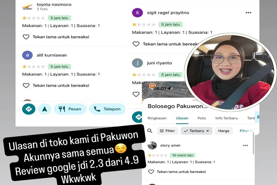 Gema Protes di Rating Digital: Kisah Bolosego dan Ketika Bintang Satu Melawan Pungli yang Viral