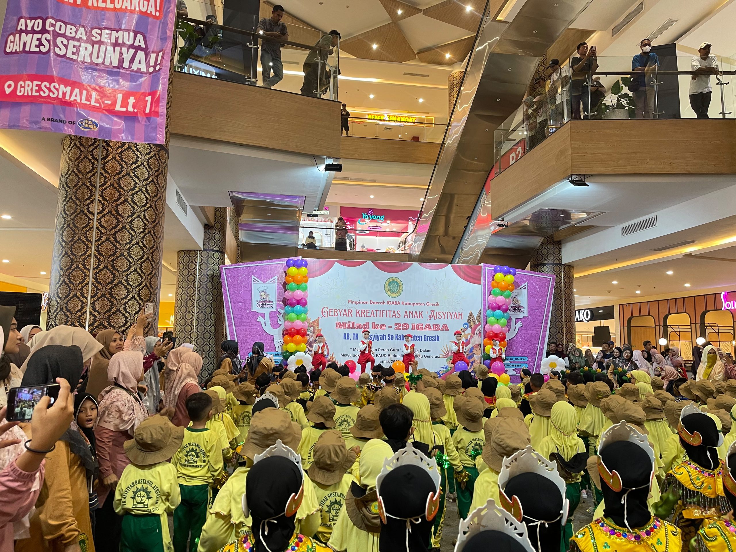 PAUD Aisyiyah Gresik Gelar Gebyar Kreativitas, Bentuk Generasi Emas 2045