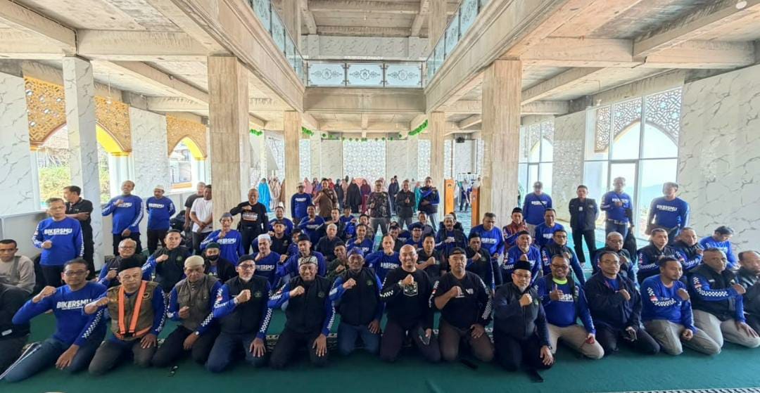 Perpaduan Dakwah dan Petualangan: Bikersmu Kulon Progo Lantik Pengurus Baru di Lereng Gunung Sumbing