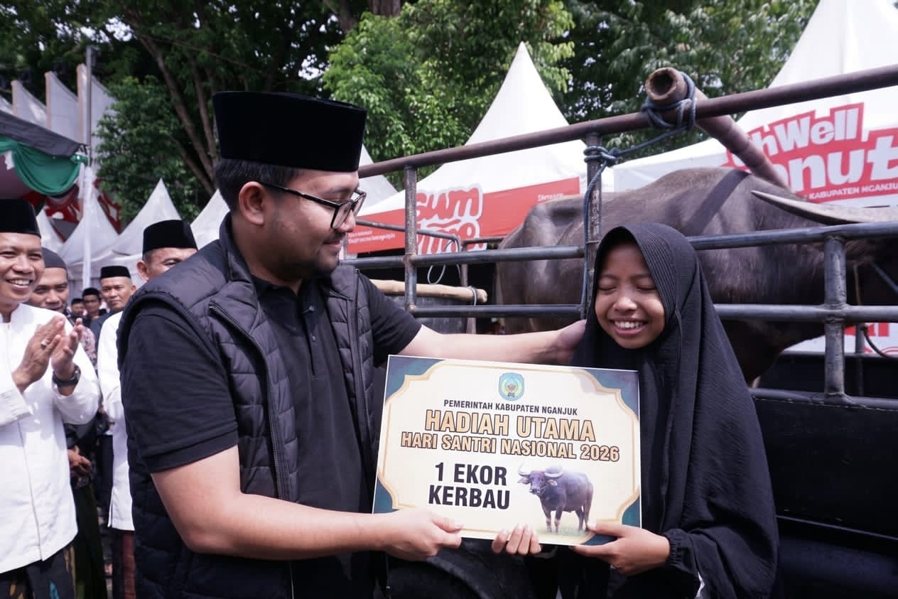 Dari Ngontel Bareng Hari Santri, Siswa SMP Muhammadiyah 1 Nganjuk Tak Sangka Bawa Pulang Kerbau