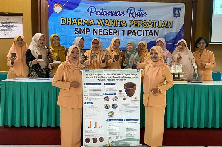 SMPN 1 Pacitan Ubah Ampas Kopi Jadi Bio-Pot Inovatif, Edukasi Pengelolaan Limbah Organik