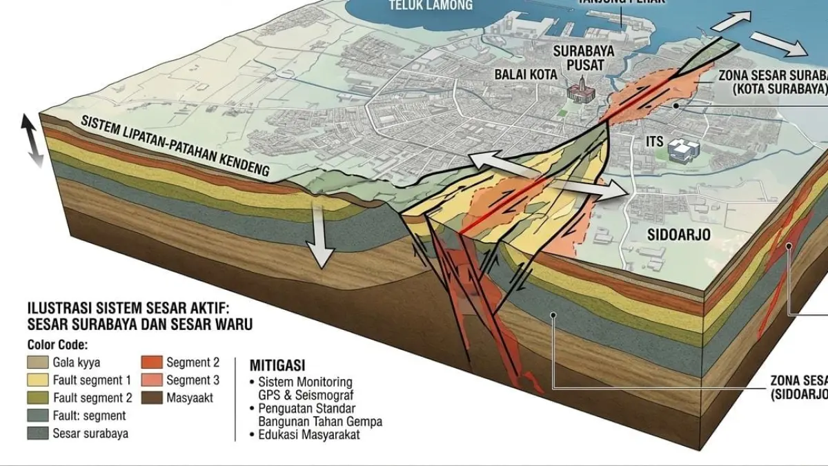 Waspada Potensi Gempa Sesar Waru M 6,8, Sidoarjo Gencarkan Edukasi Mitigasi